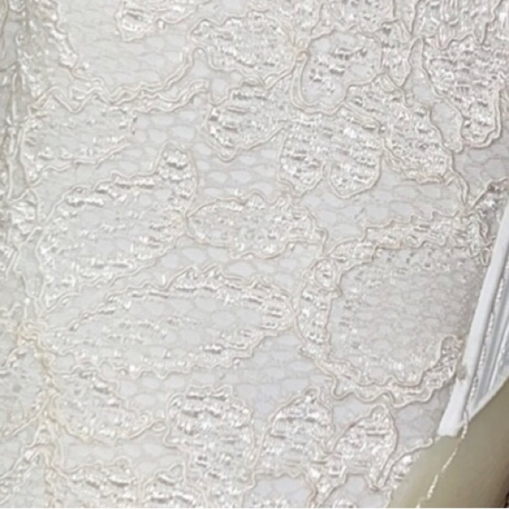 • STELLA McCARTNEY • COLLECTION PRETTY RARE LUXURY WHITE & BASE LACE SHOES . - Picture 9 of 10